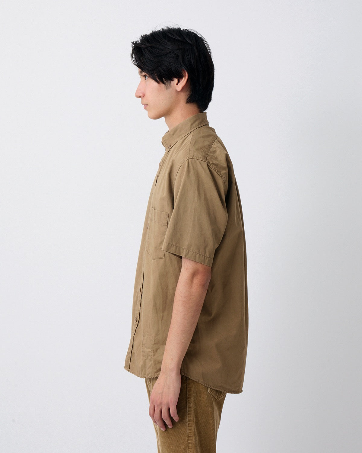 DWELLER B.D. S/S SHIRT C/Li TWILL PIGMENT DYE