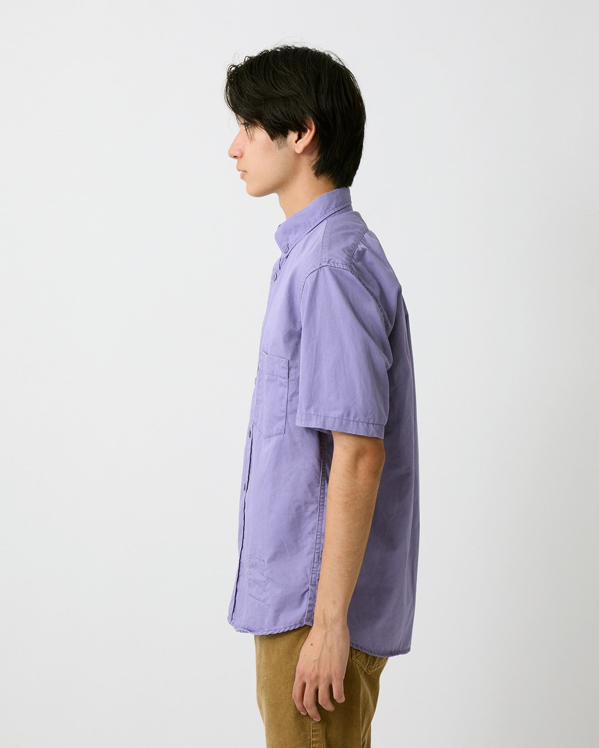DWELLER B.D. S/S SHIRT C/Li TWILL PIGMENT DYE