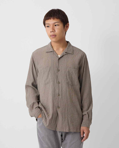 VOYAGER L/S SHIRT R/P/N DOBBY CHECK