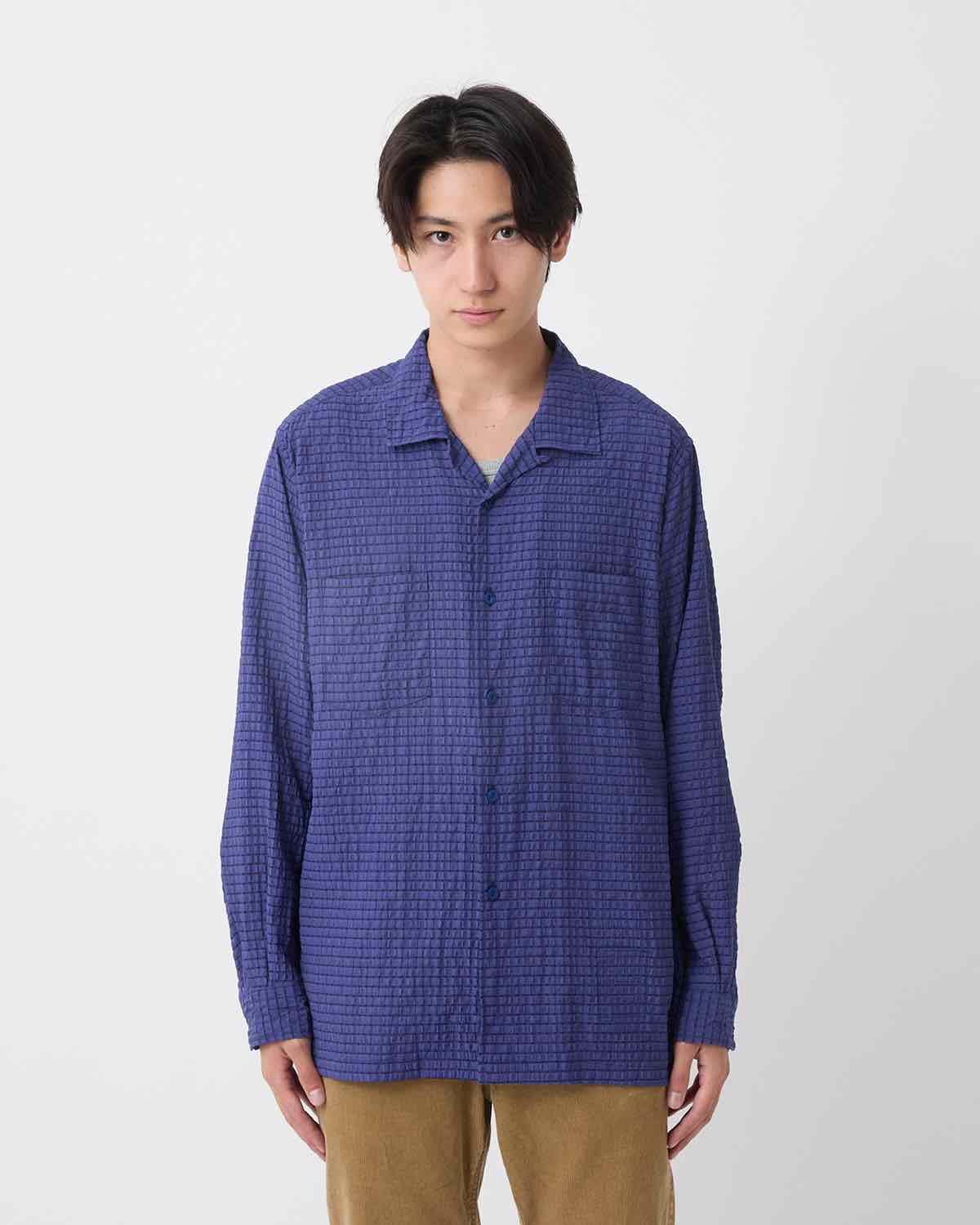 VOYAGER L/S SHIRT R/P/N DOBBY CHECK