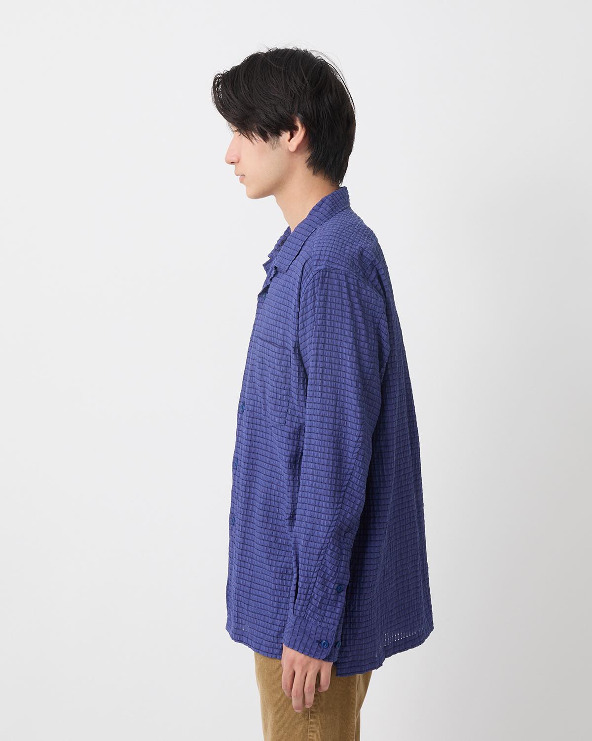 VOYAGER L/S SHIRT R/P/N DOBBY CHECK