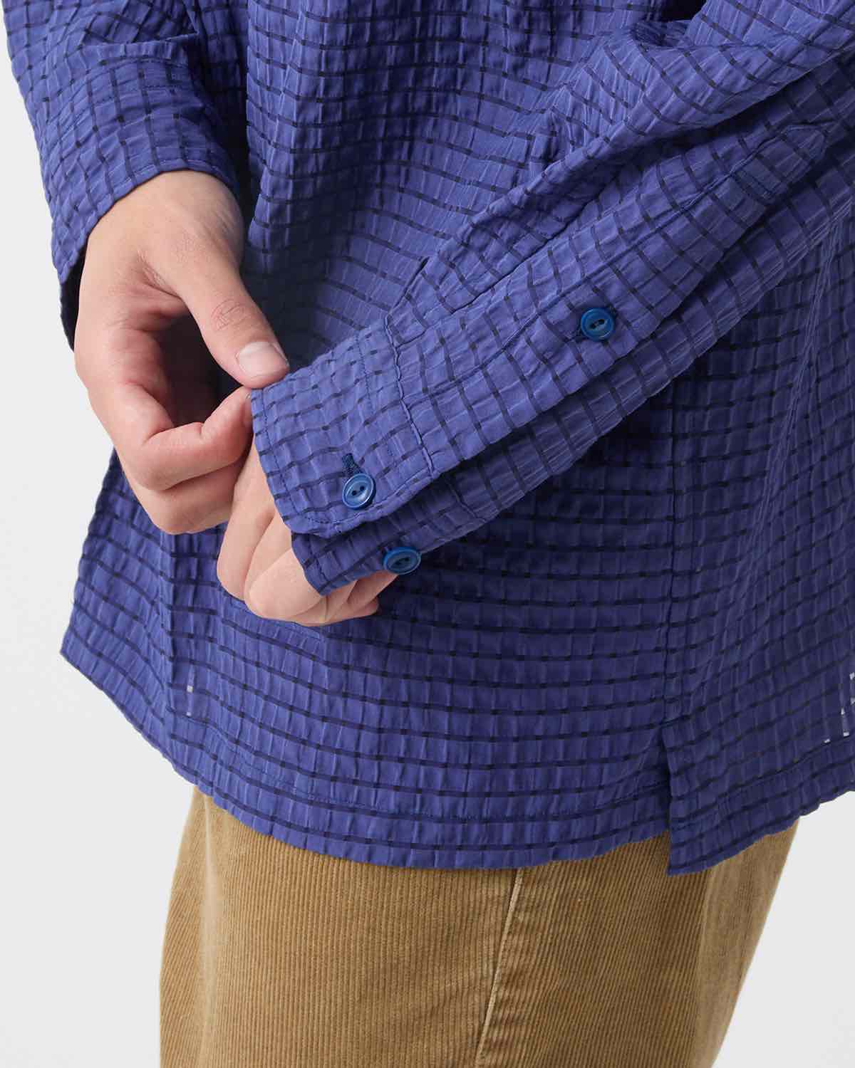 VOYAGER L/S SHIRT R/P/N DOBBY CHECK