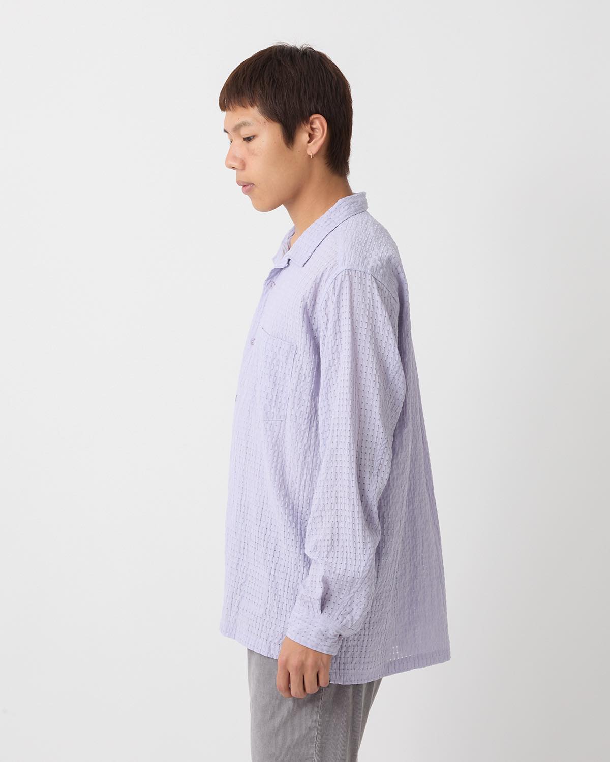 VOYAGER L/S SHIRT R/P/N DOBBY CHECK