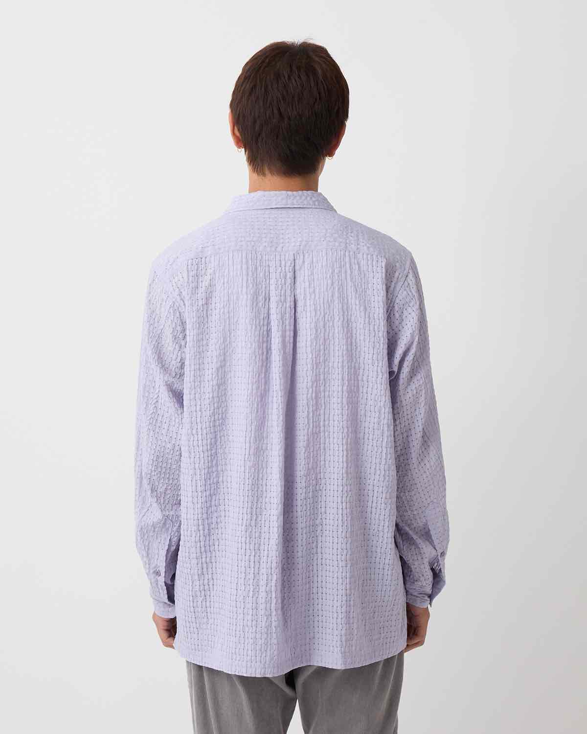 VOYAGER L/S SHIRT R/P/N DOBBY CHECK