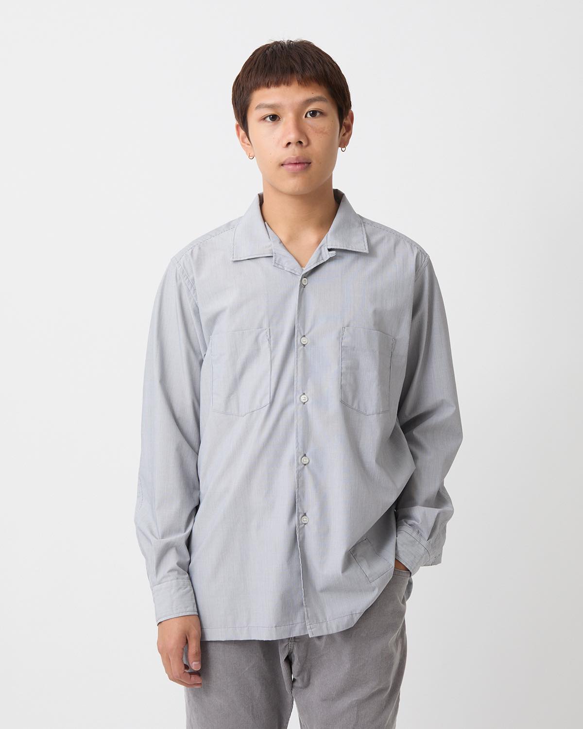 VOYAGER L/S SHIRT P/R HAIRLINE STRIPE
