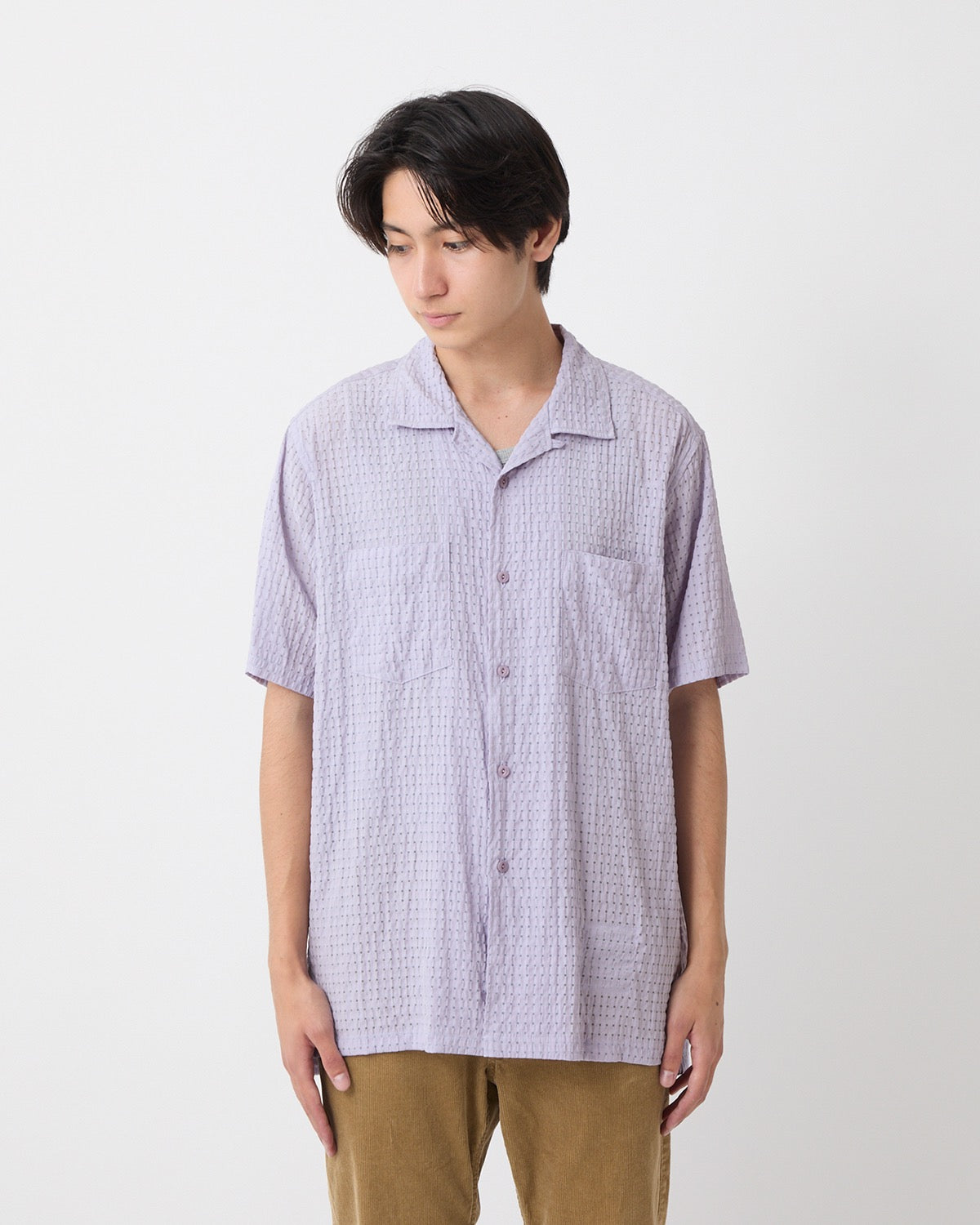 VOYAGER  S/S SHIRT R/P/N DOBBY CHECK