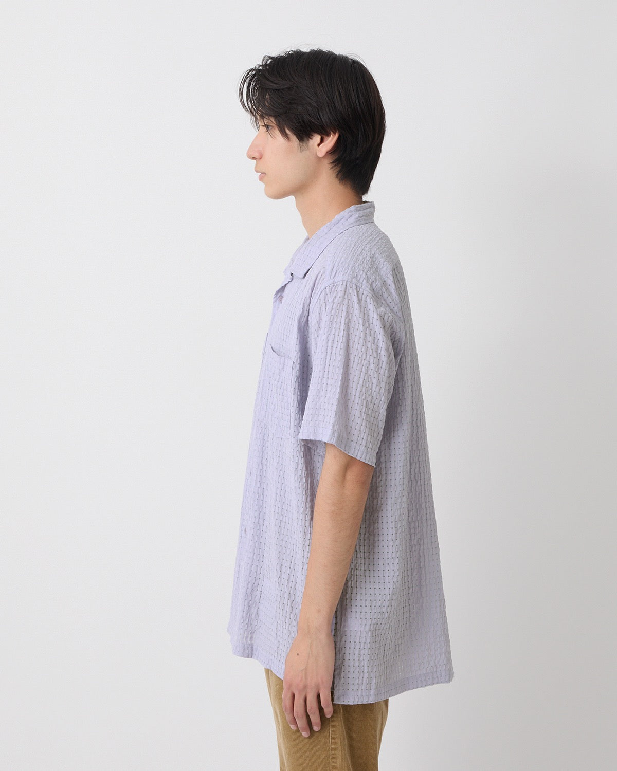 VOYAGER  S/S SHIRT R/P/N DOBBY CHECK