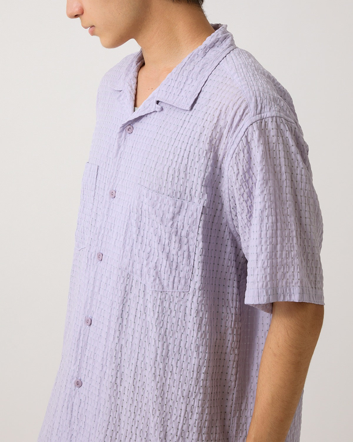 VOYAGER  S/S SHIRT R/P/N DOBBY CHECK