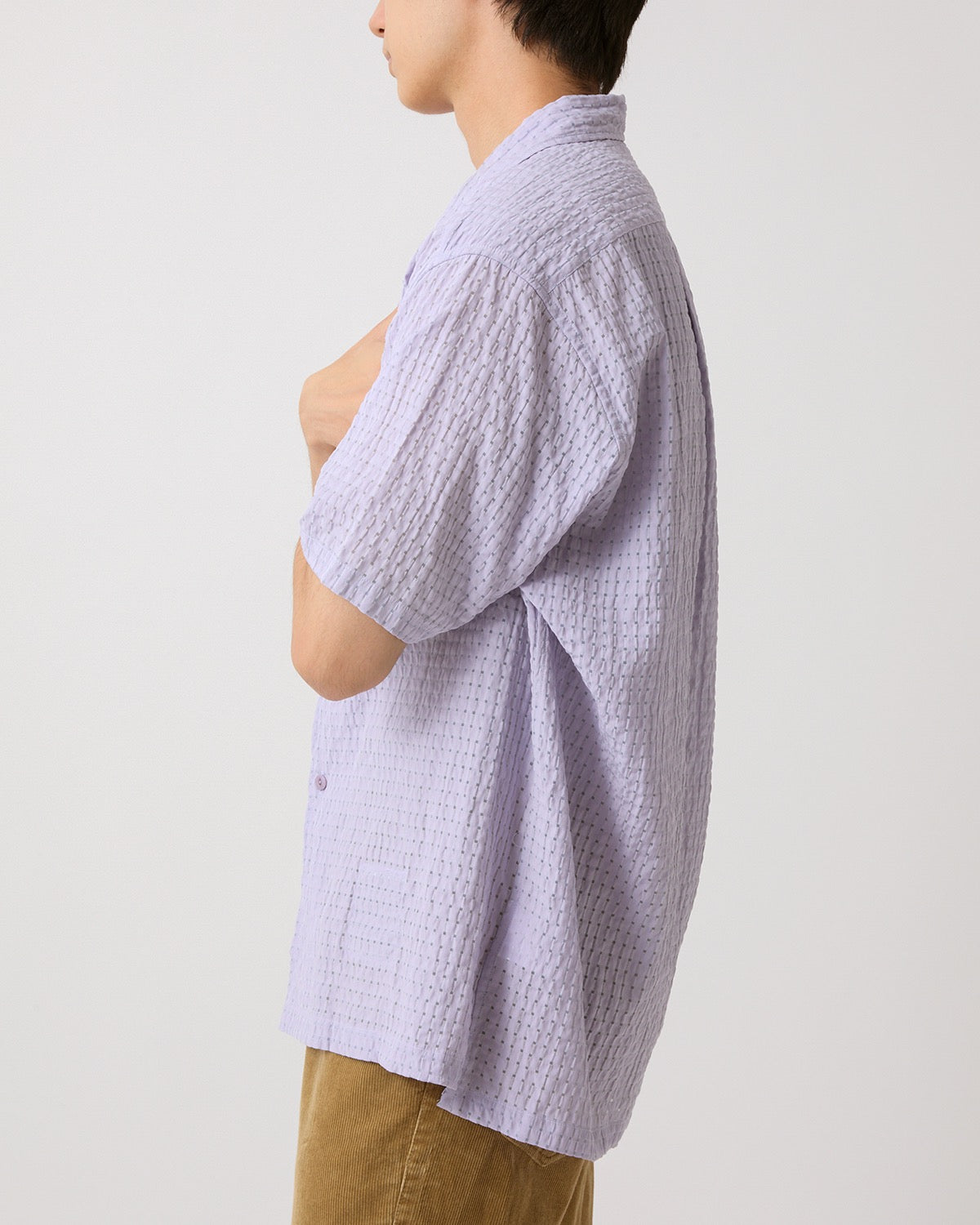 VOYAGER  S/S SHIRT R/P/N DOBBY CHECK