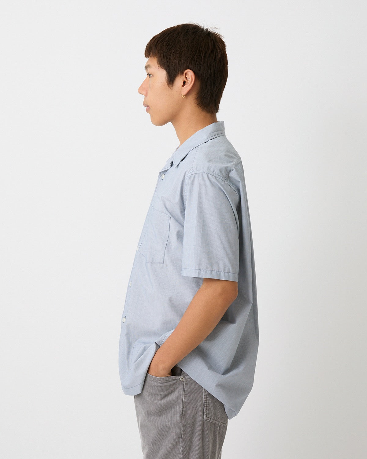 VOYAGER S/S SHIRT P/R HAIRLINE STRIPE