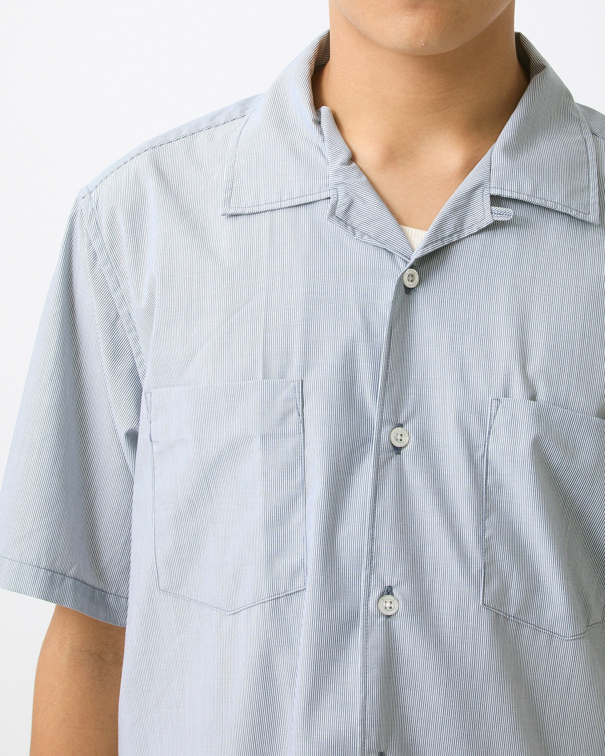 VOYAGER S/S SHIRT P/R HAIRLINE STRIPE