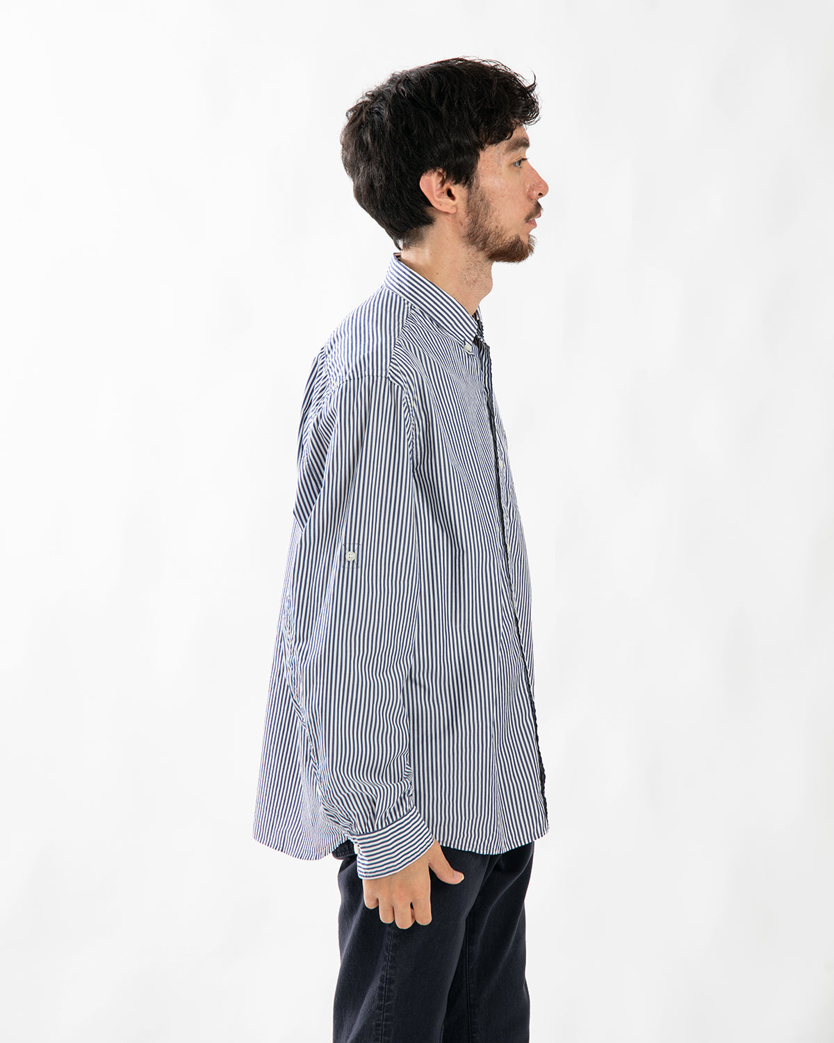 OFFICER B.D. L/S SHIRT COTTON LONDON STRIPE