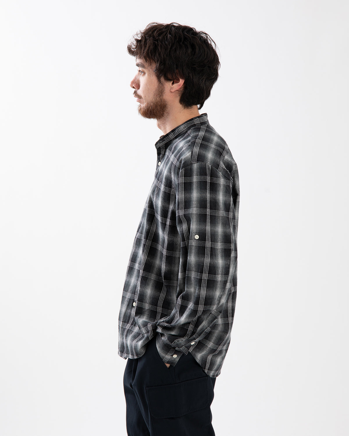 Rafu × nonnative WORKER L/S SHIRT COTTON TWILL OMBRE CHECK