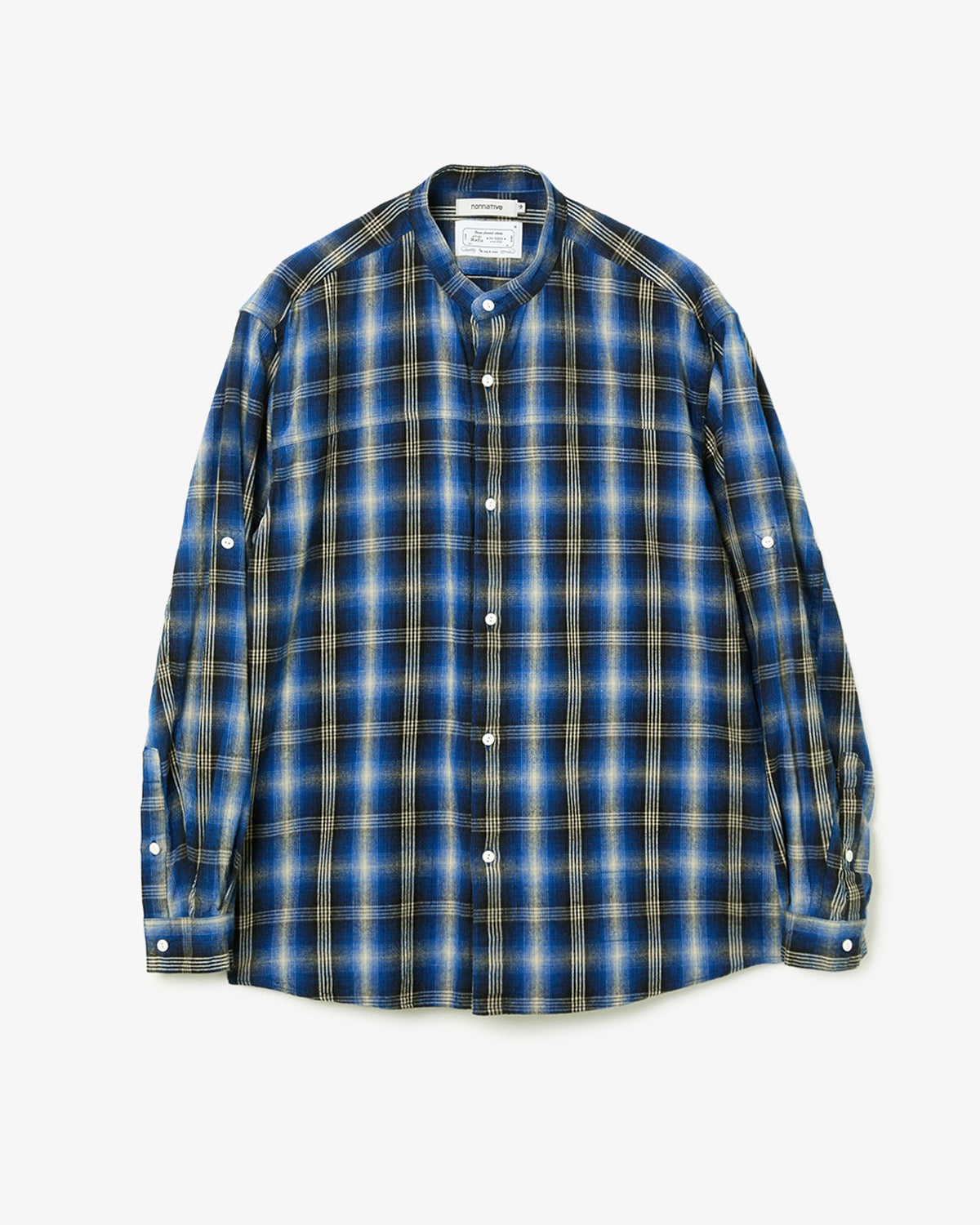 Rafu × nonnative WORKER L/S SHIRT COTTON TWILL OMBRE CHECK