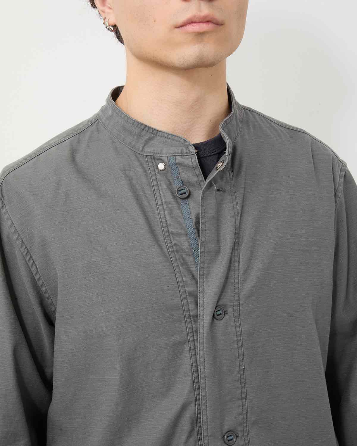 TROOPER SHIRT JACKET COTTON BACKSATIN PIGMENT DYE