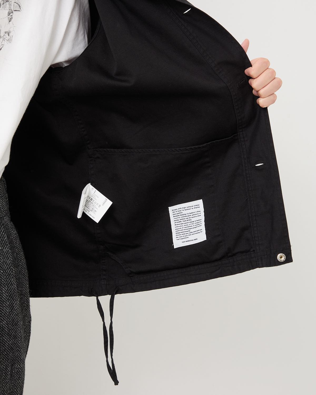 TROOPER SHIRT JACKET COTTON BACKSATIN PIGMENT DYE