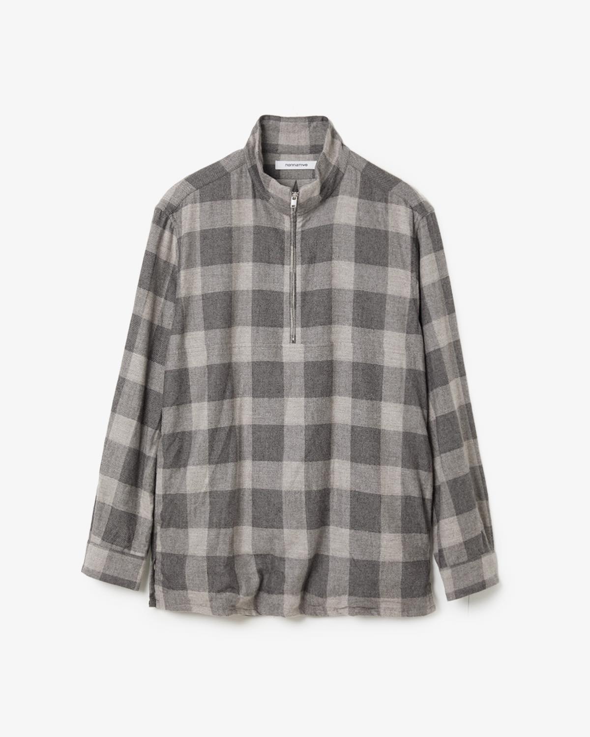 MARINER PULLOVER SHIRT JACKET C/W FLANNEL BLOCK CHECK