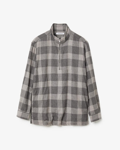 MARINER PULLOVER SHIRT JACKET C/W FLANNEL BLOCK CHECK