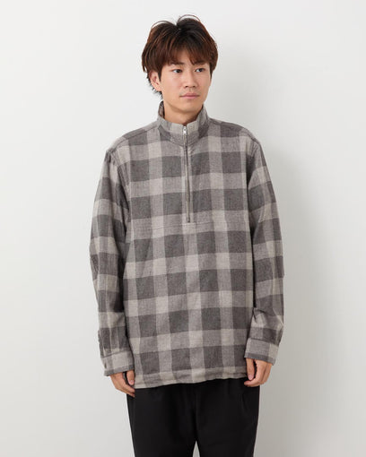 MARINER PULLOVER SHIRT JACKET C/W FLANNEL BLOCK CHECK