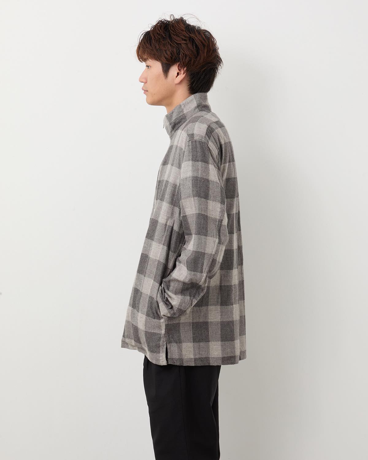 MARINER PULLOVER SHIRT JACKET C/W FLANNEL BLOCK CHECK