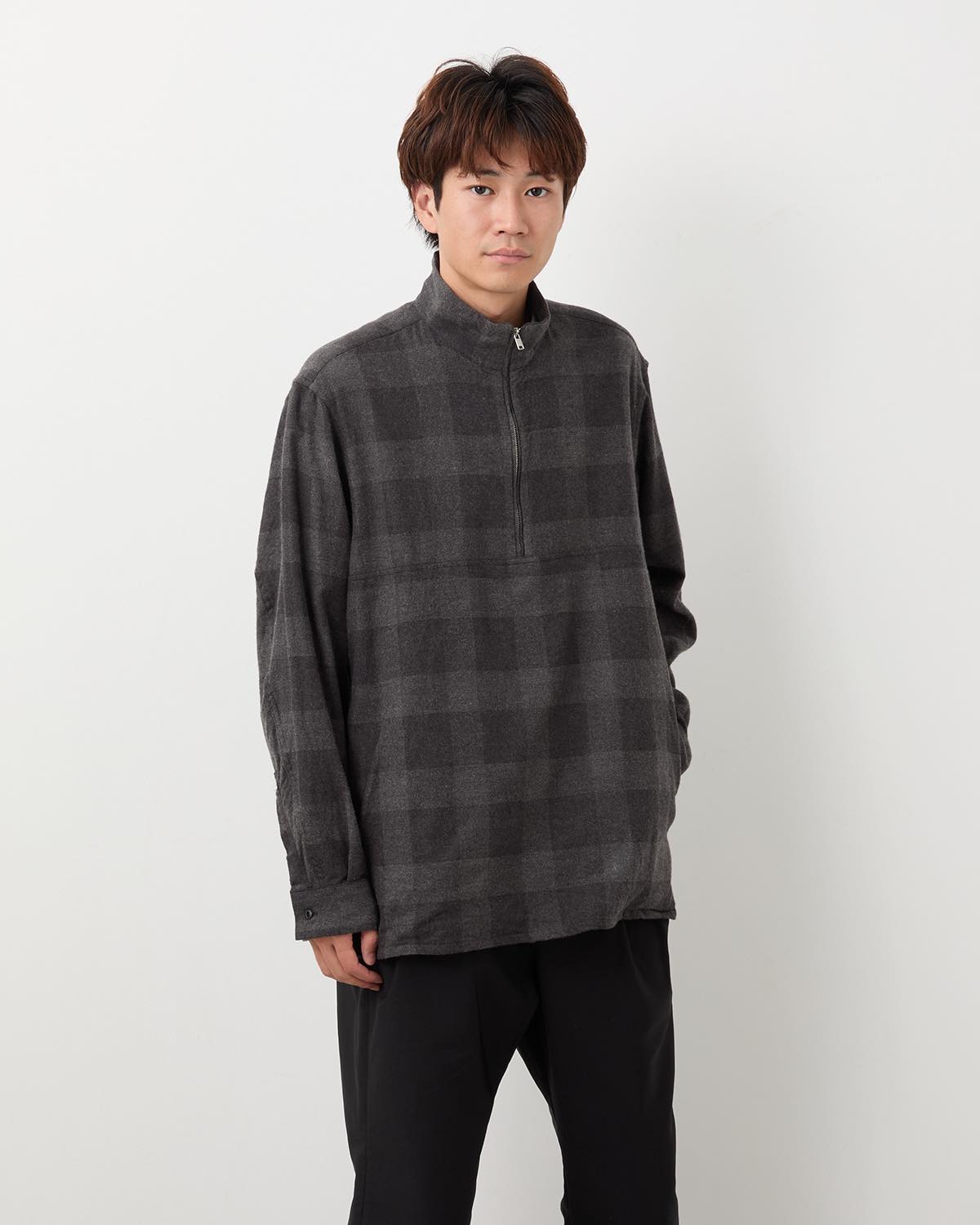 MARINER PULLOVER SHIRT JACKET C/W FLANNEL BLOCK CHECK