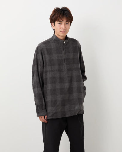 MARINER PULLOVER SHIRT JACKET C/W FLANNEL BLOCK CHECK