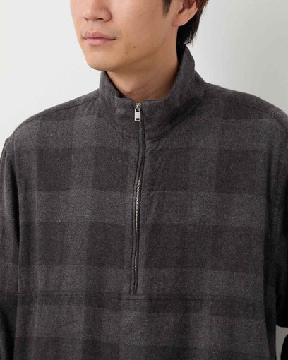 MARINER PULLOVER SHIRT JACKET C/W FLANNEL BLOCK CHECK
