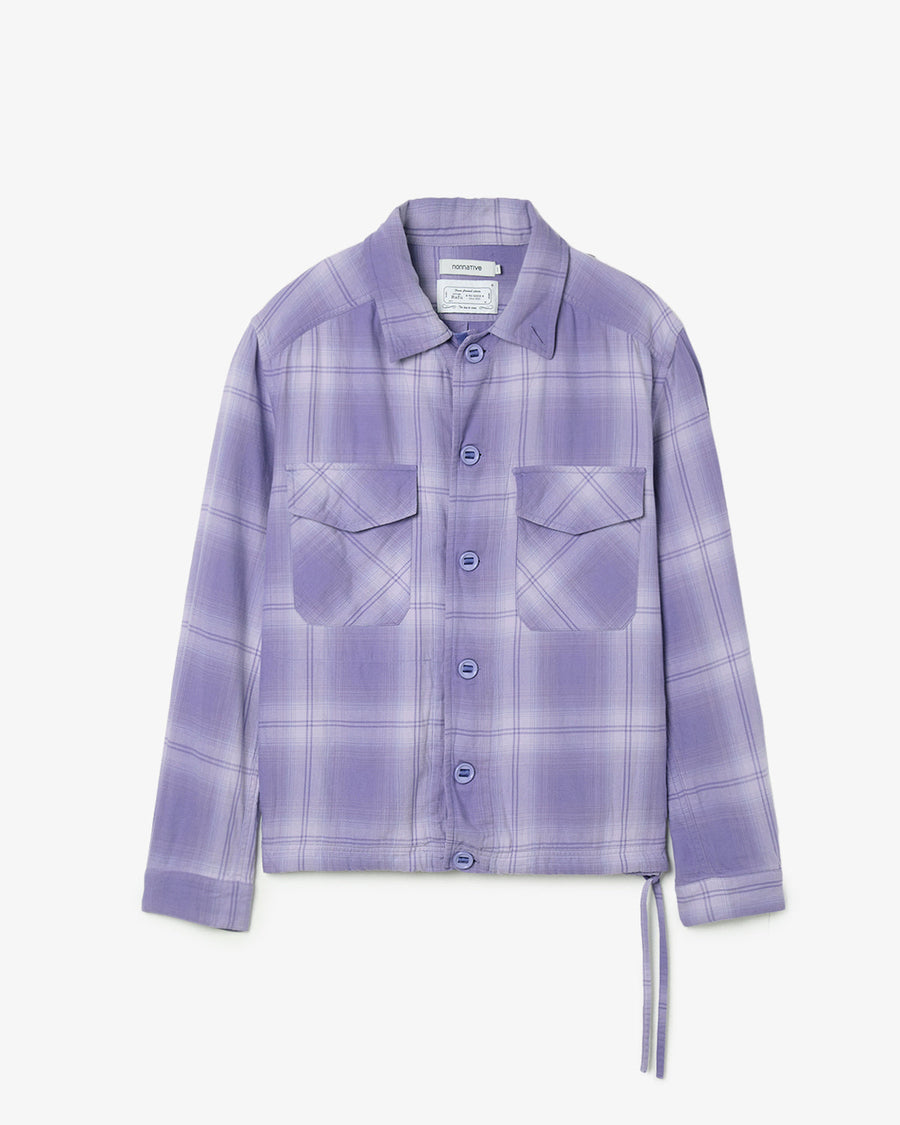 TROOPER SHIRT JACKET COTTON TWILL OMBRE CHECK by Rafu – COVERCHORD