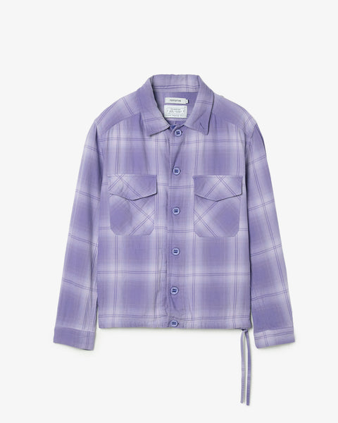 TROOPER SHIRT JACKET COTTON TWILL OMBRE CHECK by Rafu – COVERCHORD