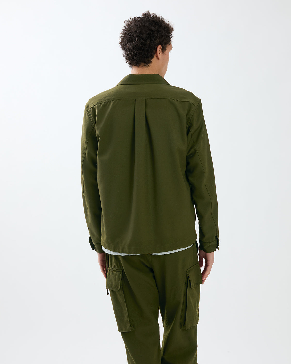 OFFICER SHIRT JACKET WOOL TWILL