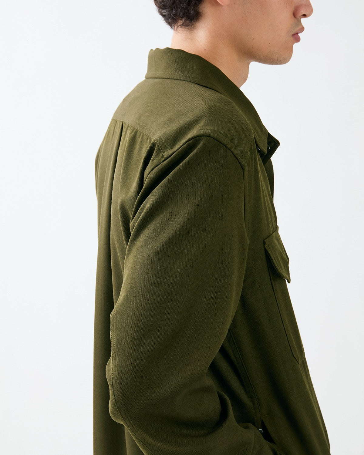 OFFICER SHIRT JACKET WOOL TWILL