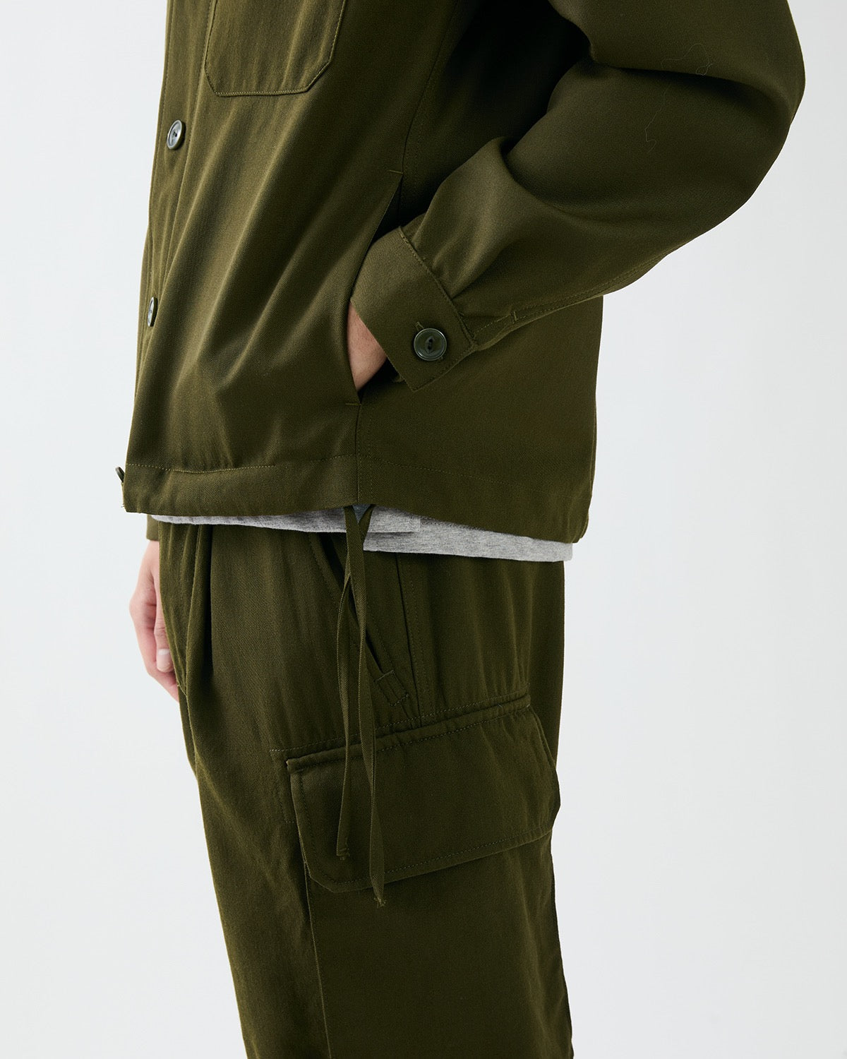 OFFICER SHIRT JACKET WOOL TWILL