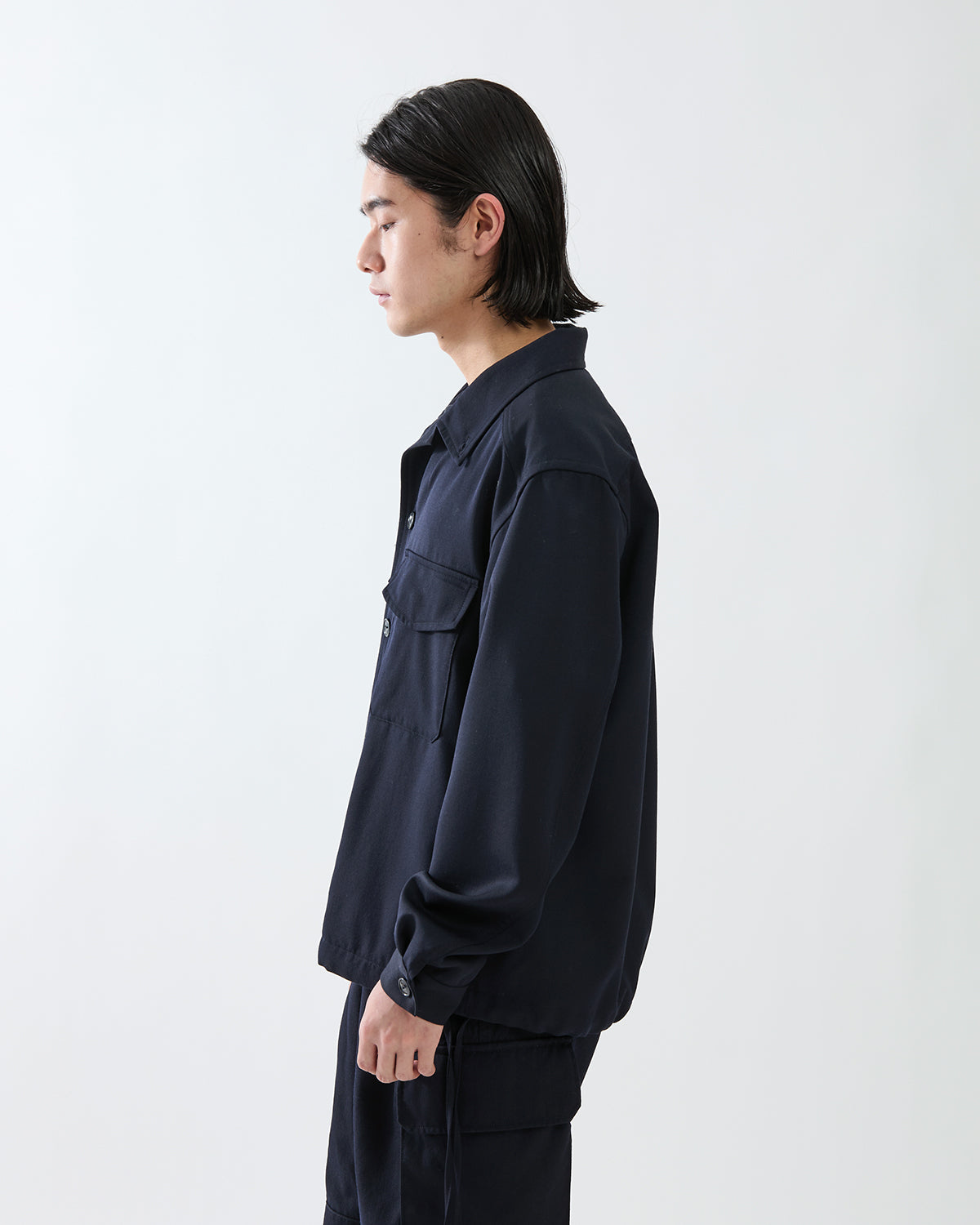 OFFICER SHIRT JACKET WOOL TWILL
