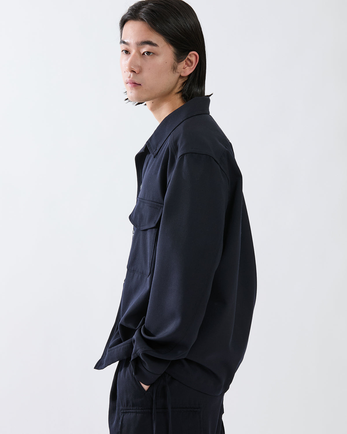 OFFICER SHIRT JACKET WOOL TWILL