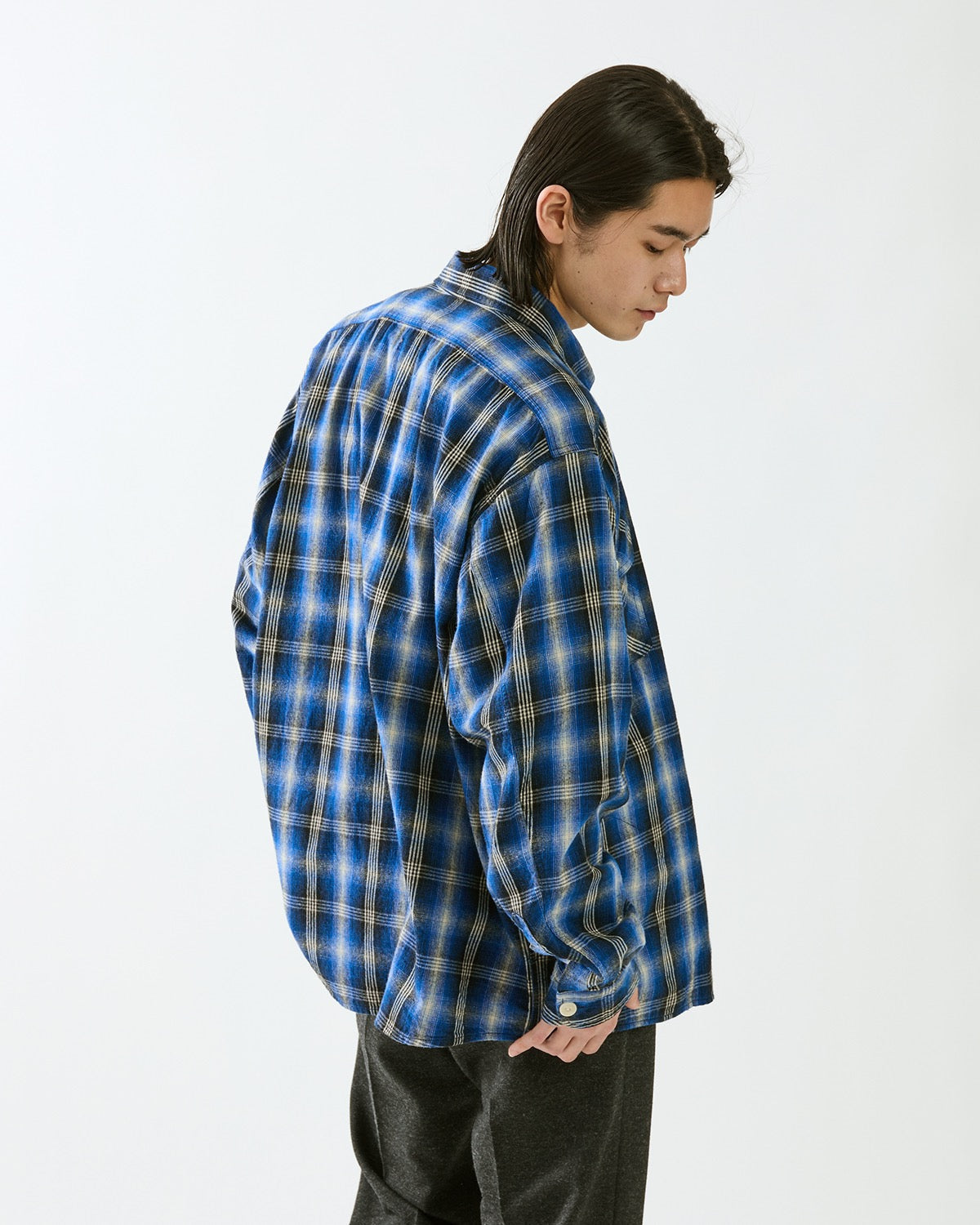 Rafu × nonnative WORKER SHIRT JACKET COTTON TWILL OMBRE CHECK