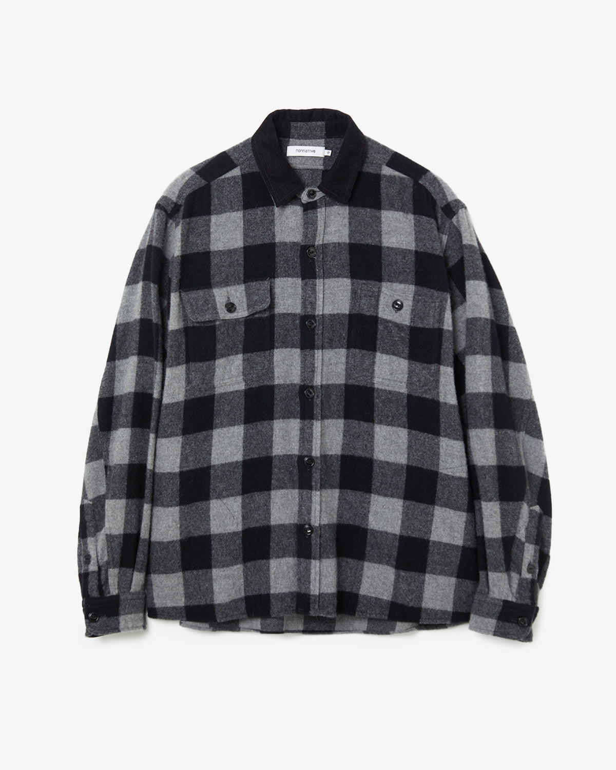 WORKER SHIRT JACKET WOOL NYLON BUFFALO CHECK
