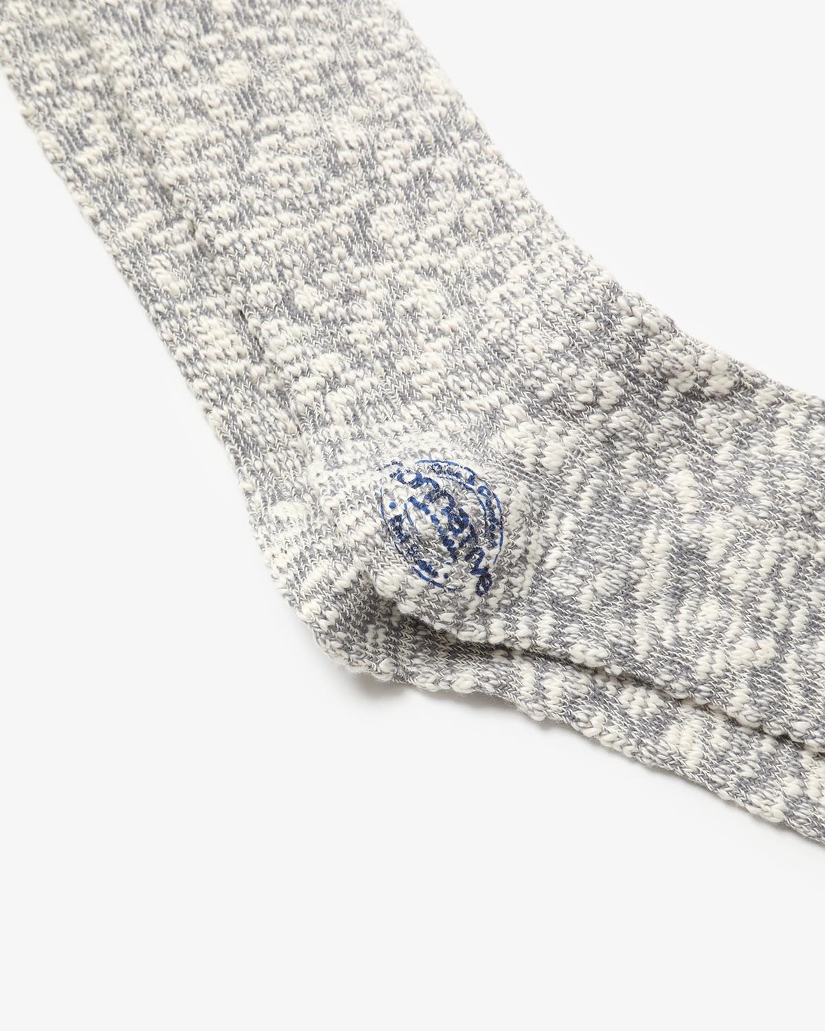DWELLER SLUB SOCKS HI C/N/P WOVEN