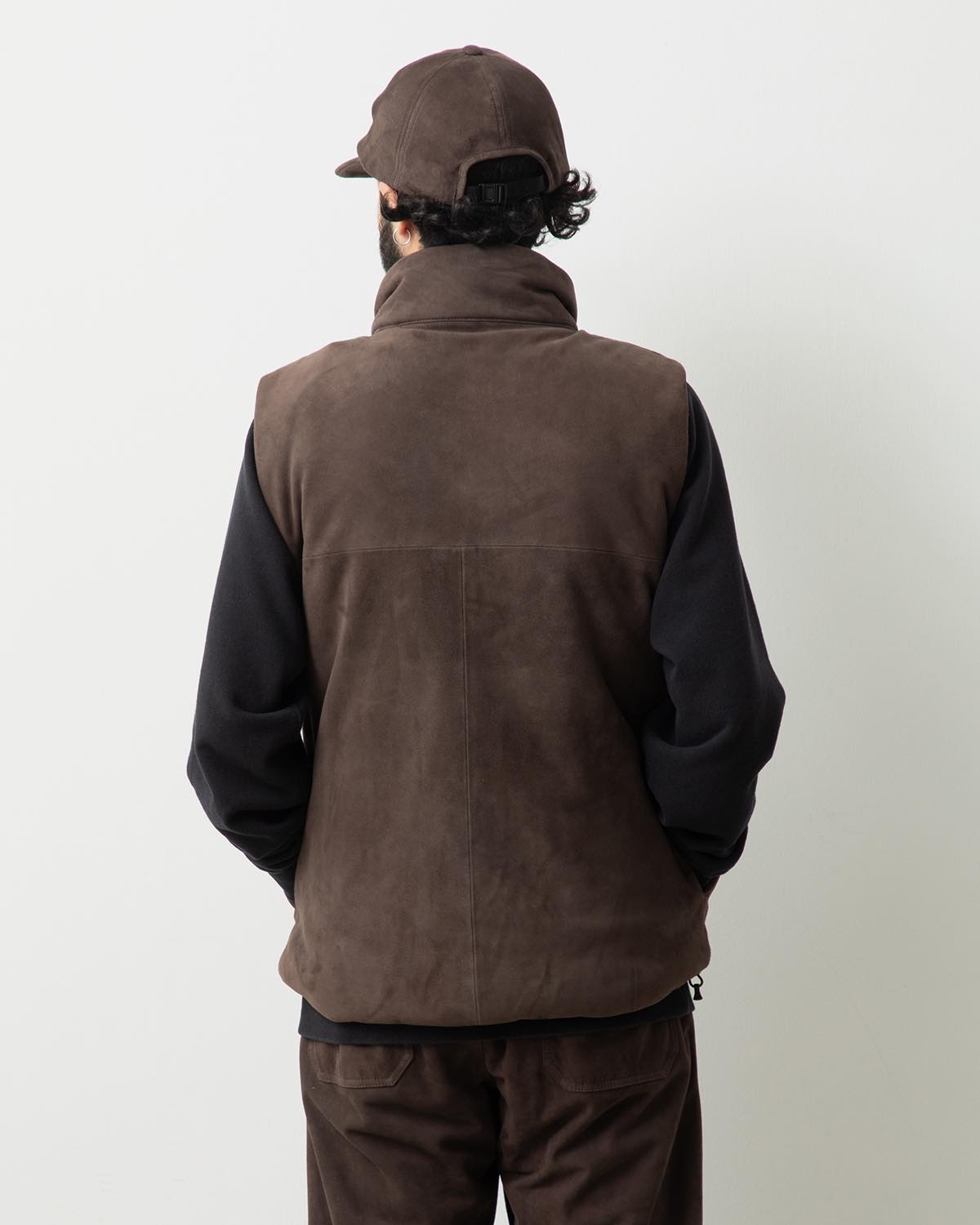 HIKER PUFF VEST SHEEP LEATHER