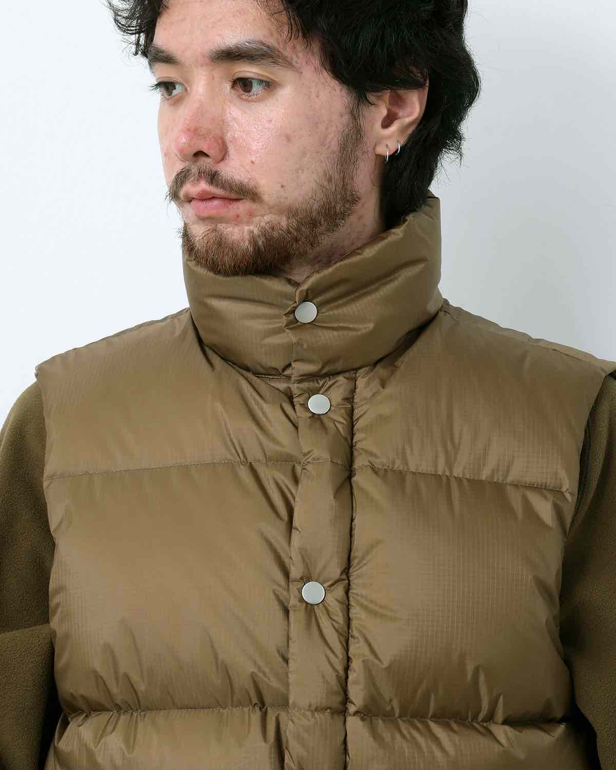 EXPLORER DOWN VEST NYLON RIPSTOP WITH WINDSTOPPER®