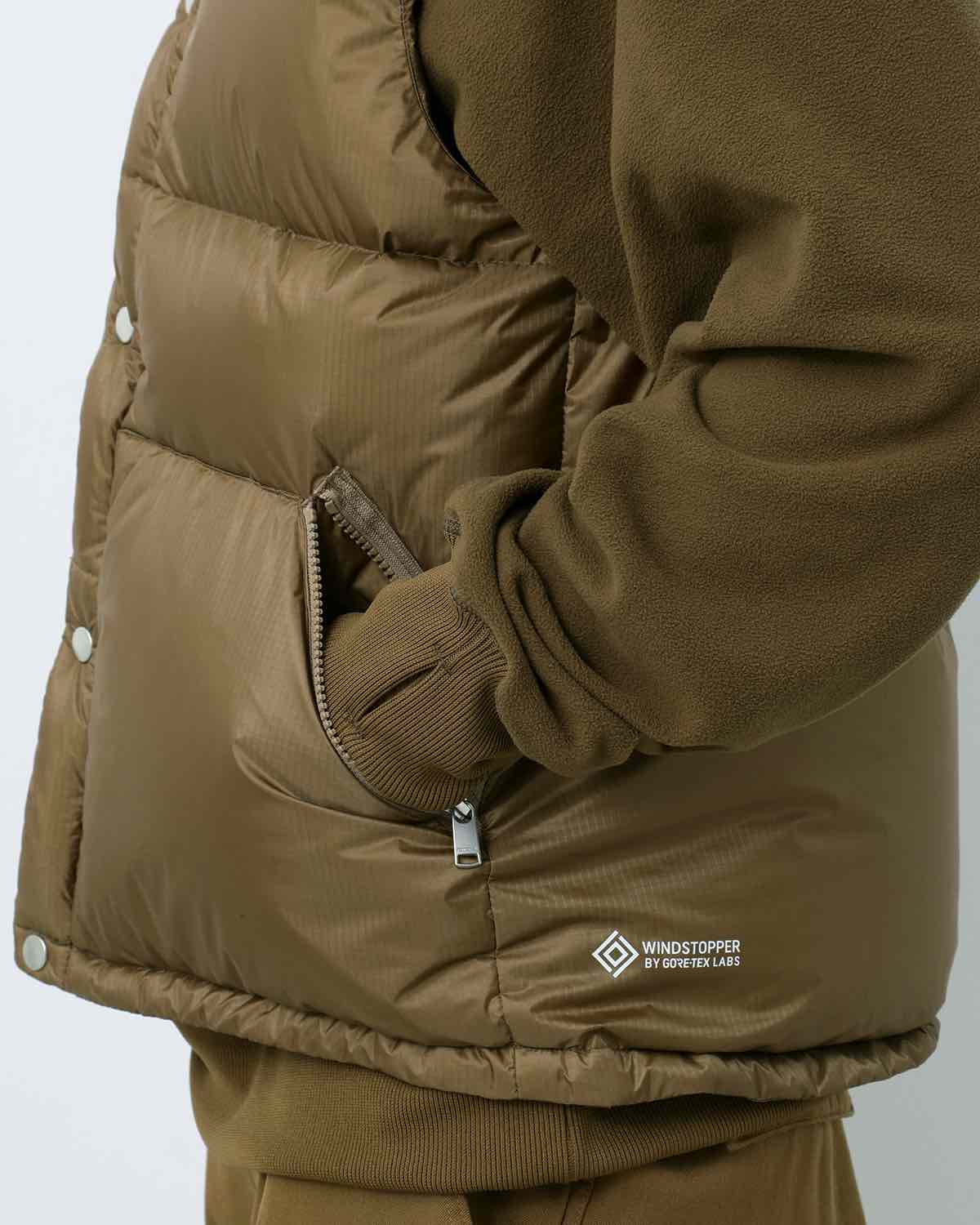 EXPLORER DOWN VEST NYLON RIPSTOP WITH WINDSTOPPER®