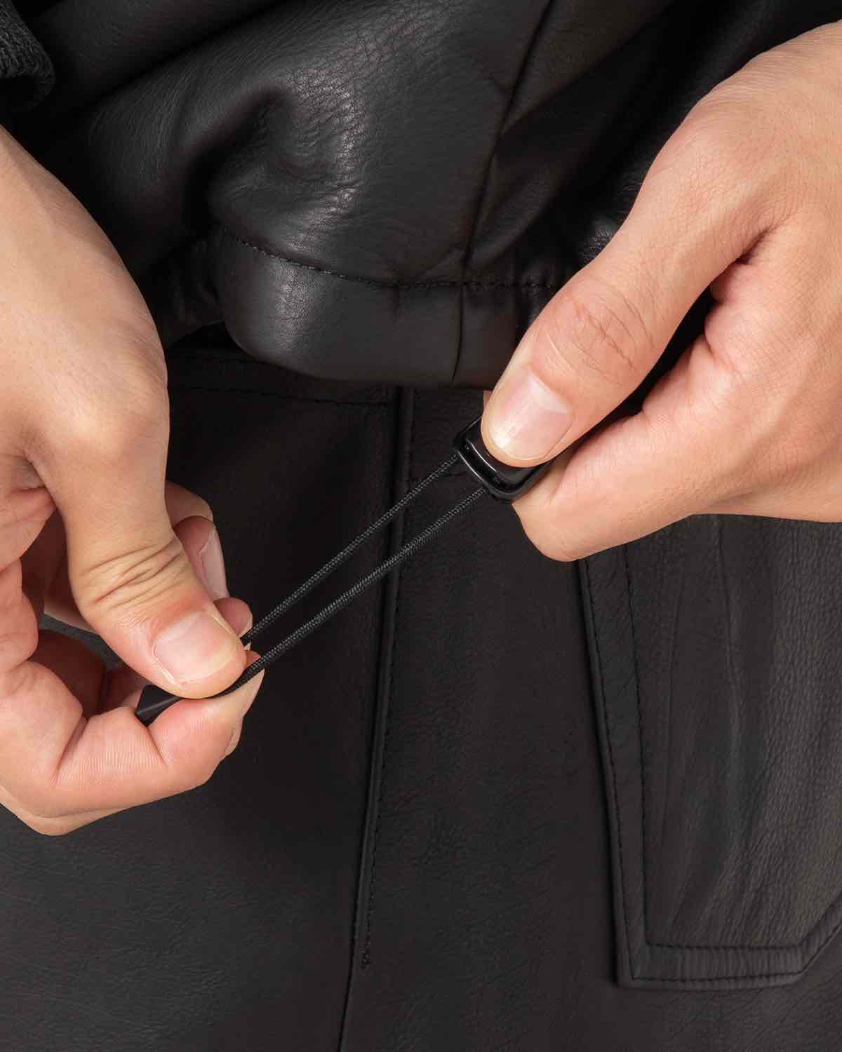 EXPLORER DOWN VEST COW LEATHER WITH WINDSTOPPER®