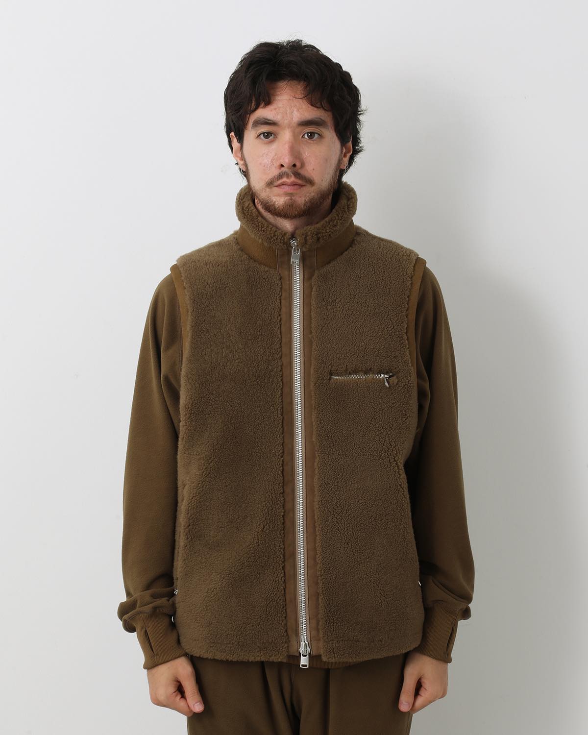 HUNTER VEST SHEEP BOA MOUTON LEATHER