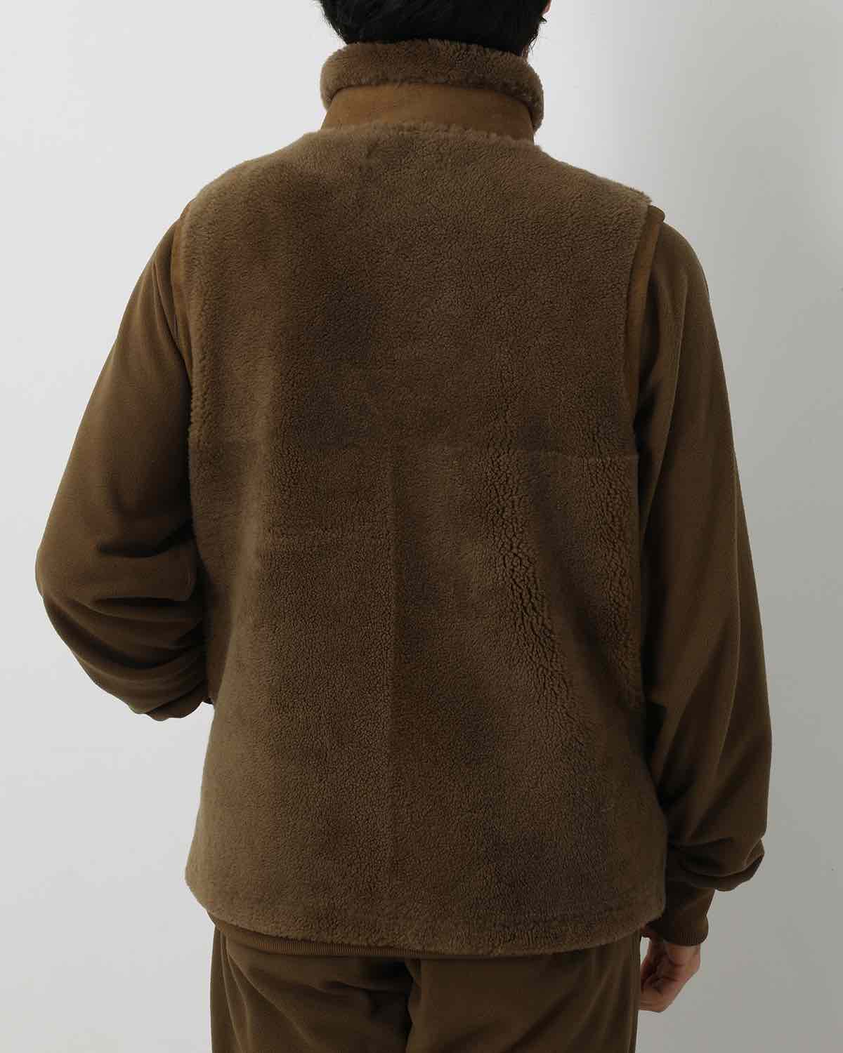 HUNTER VEST SHEEP BOA MOUTON LEATHER