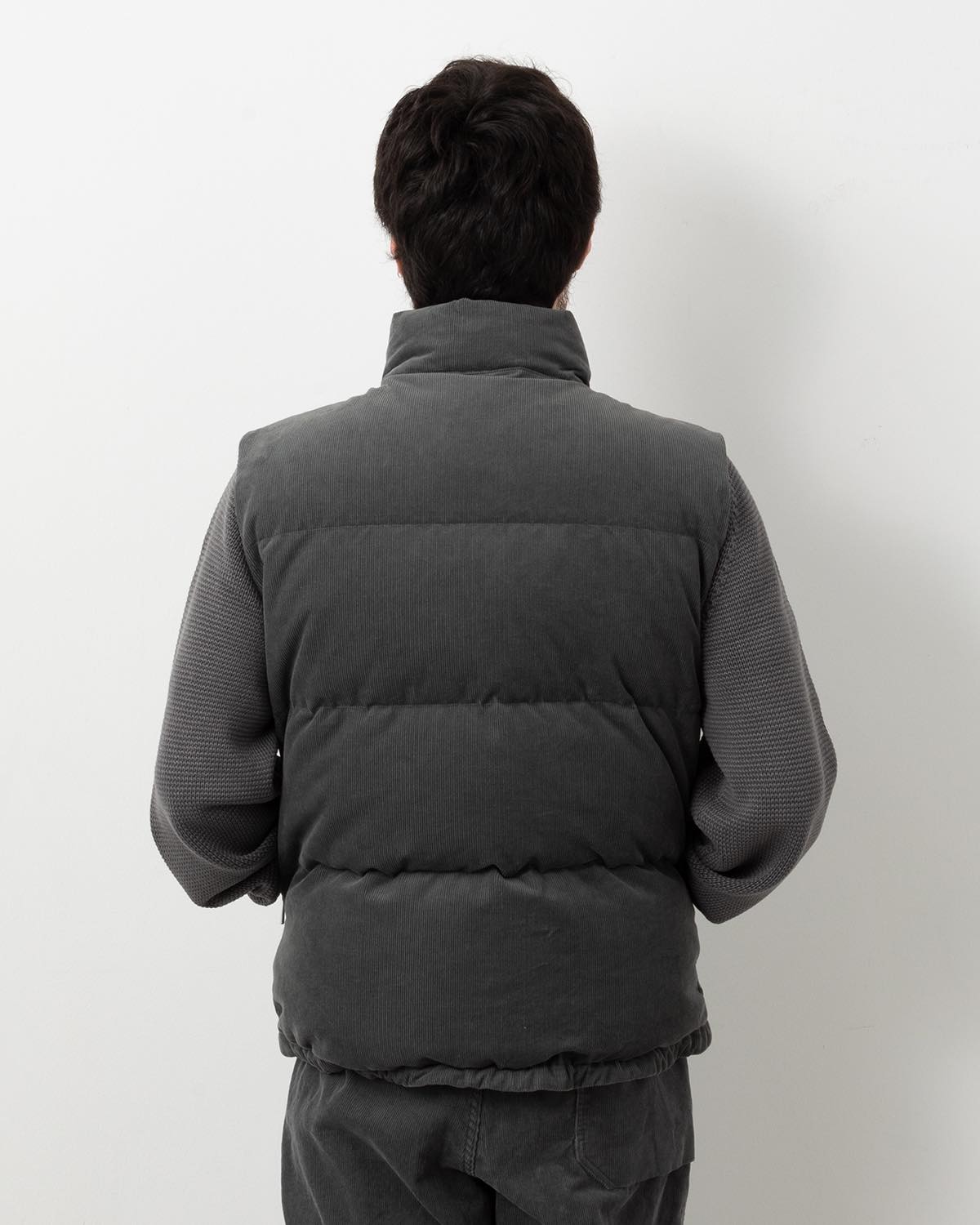 EXPLORER DOWN VEST COTTON CORD SULFUR DYE WITH WINDSTOPPER®