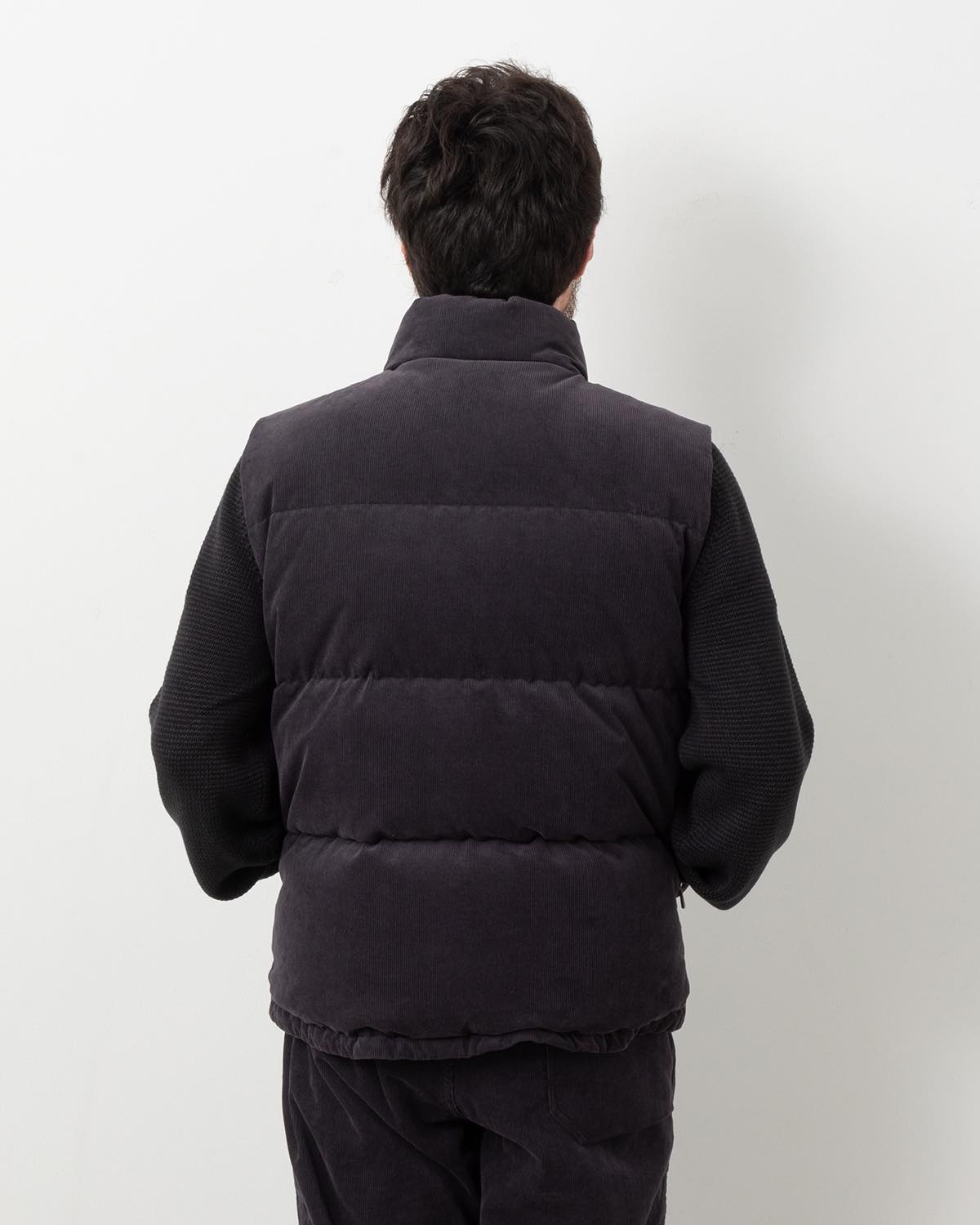 EXPLORER DOWN VEST COTTON CORD SULFUR DYE WITH WINDSTOPPER®