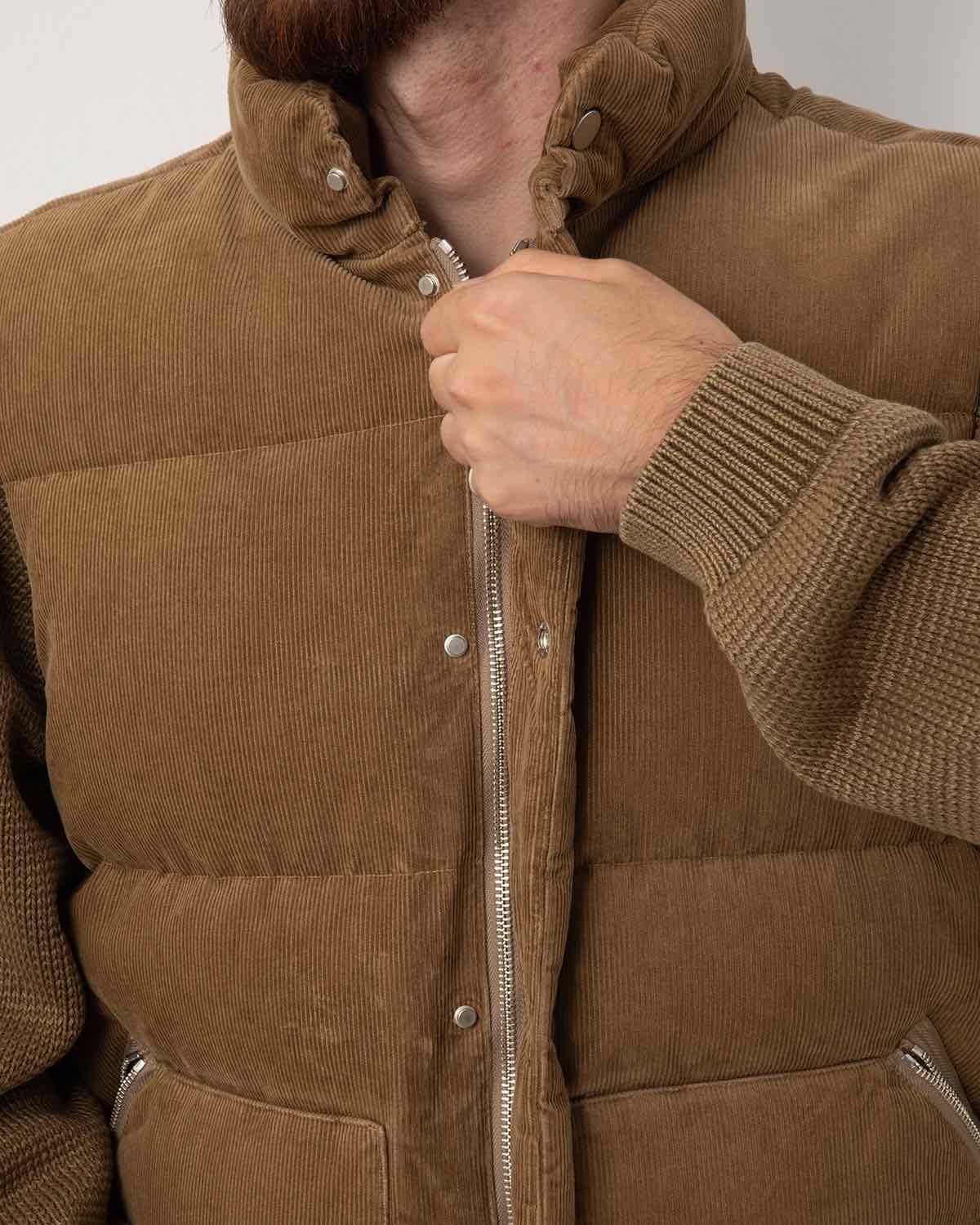 EXPLORER DOWN VEST COTTON CORD SULFUR DYE WITH WINDSTOPPER®