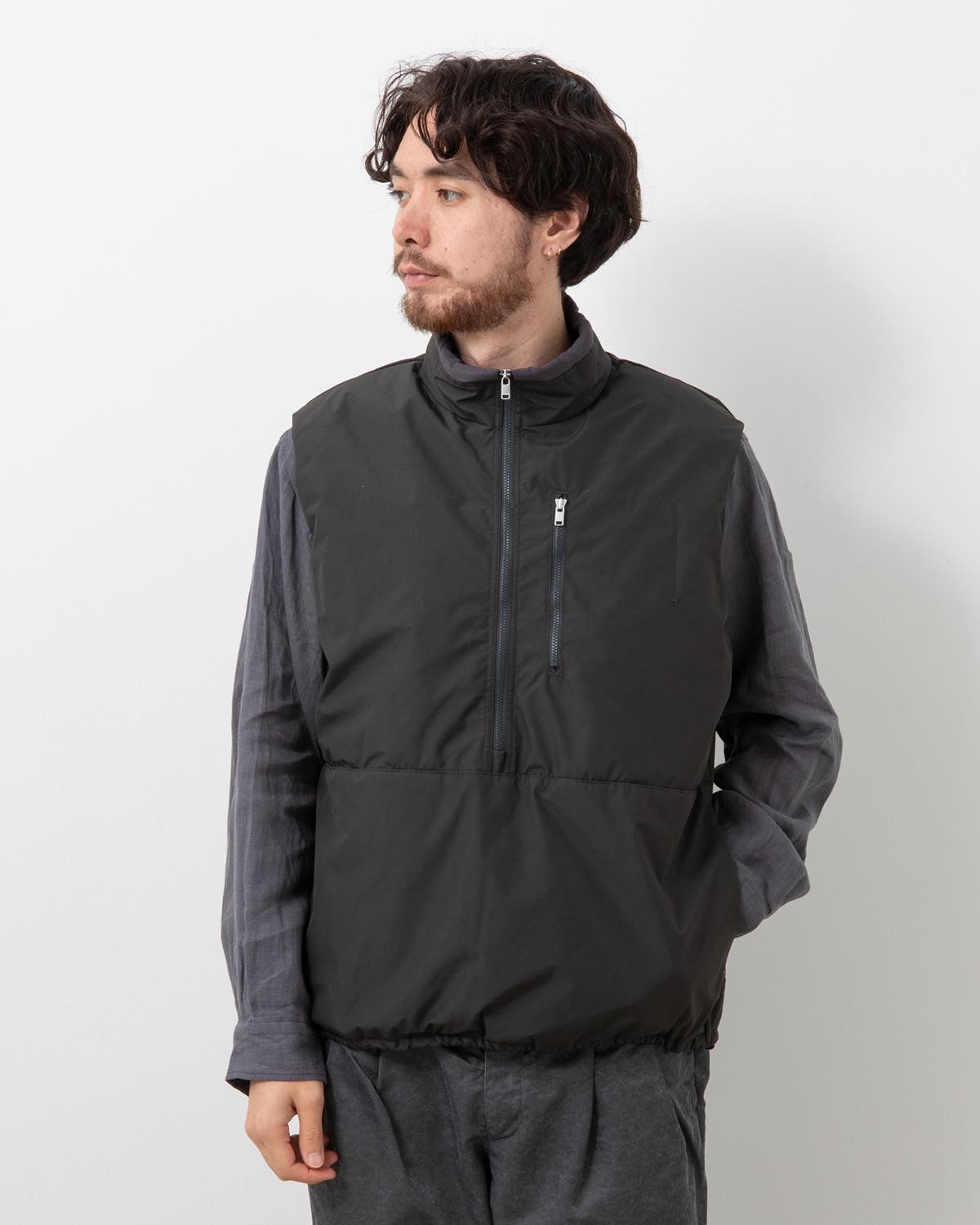 HIKER PULLOVER PUFF VEST POLYESTER MINI RIPSTOP WINDSTOPPER® 3L