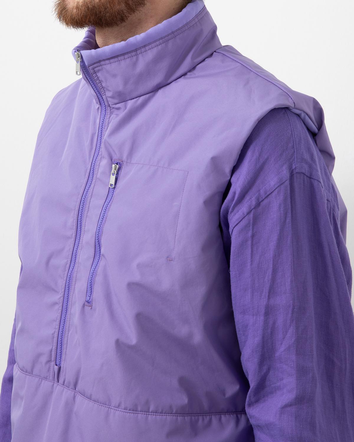 HIKER PULLOVER PUFF VEST POLYESTER MINI RIPSTOP WINDSTOPPER® 3L