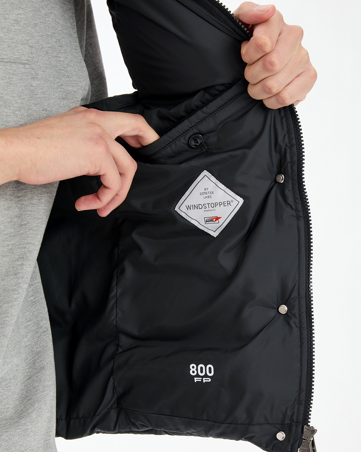 HIKER DOWN VEST 800FP POLY TAFFETA WITH WINDSTOPPER®