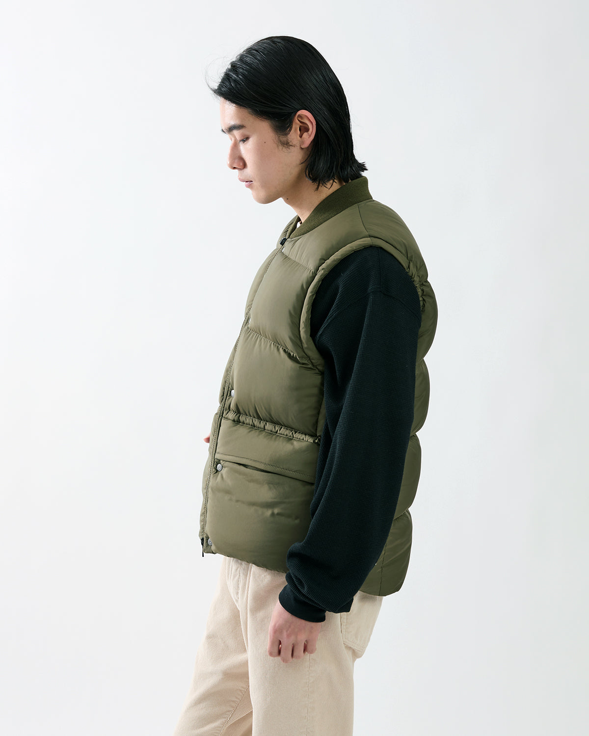 HIKER DOWN VEST 800FP POLY TAFFETA WITH WINDSTOPPER®